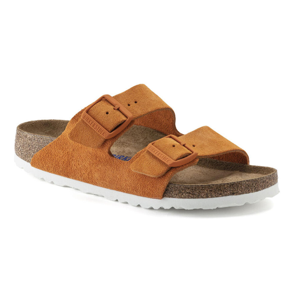 Birkenstock Arizona Soft Footbed Suede Leather Russet Orange