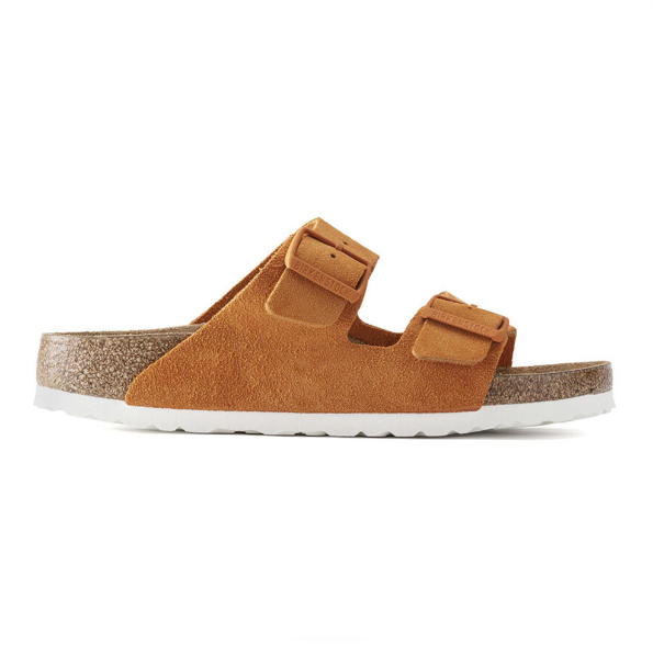 Birkenstock Arizona Soft Footbed Suede Leather Russet Orange