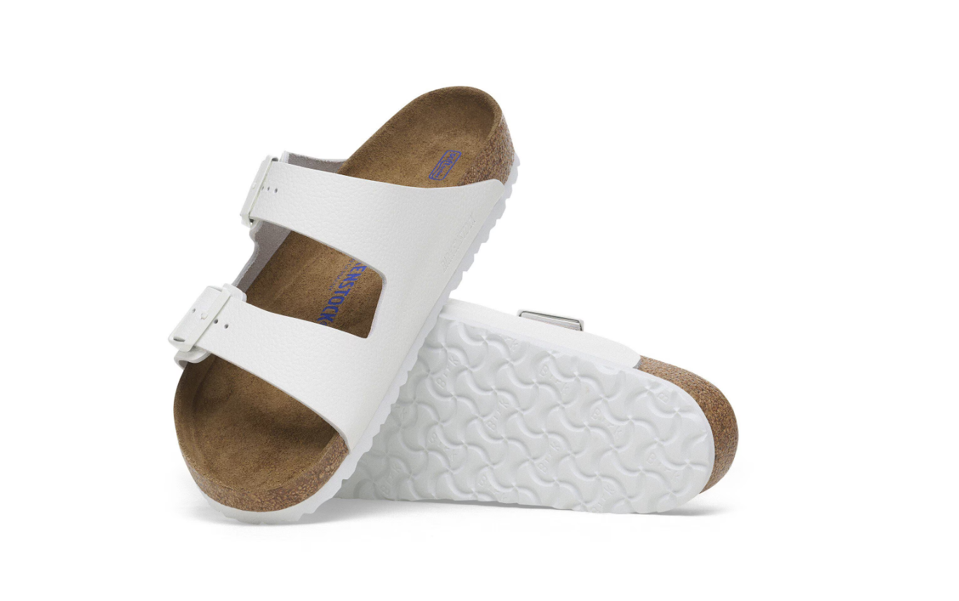 Birkenstock Arizona Soft Footbed Natural Leather White