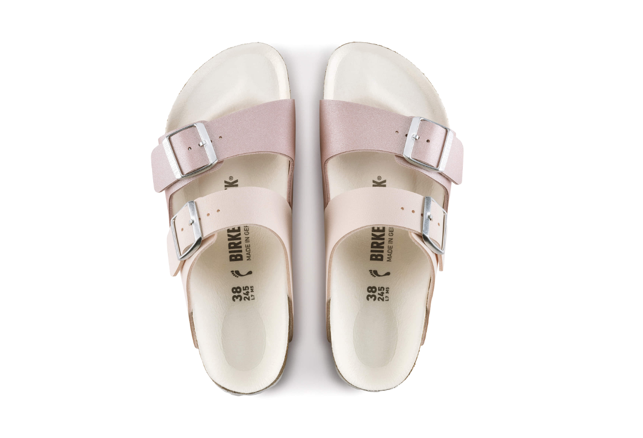 Birkenstock Arizona Split Birkibuc Birko-Flor Rose