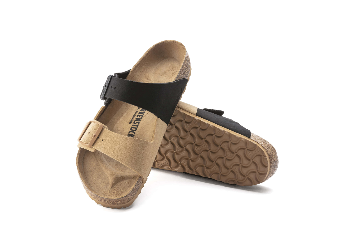 Birkenstock Arizona Split Birko-Flor Nubuck Brown Cork Brown Sandals