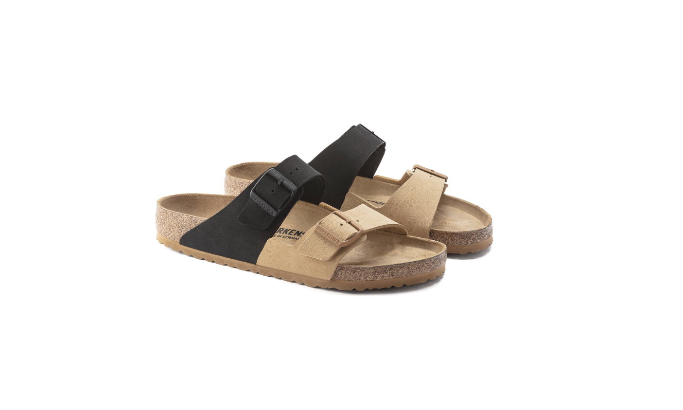 Birkenstock Arizona Split Birko-Flor Nubuck Brown Cork Brown Sandals