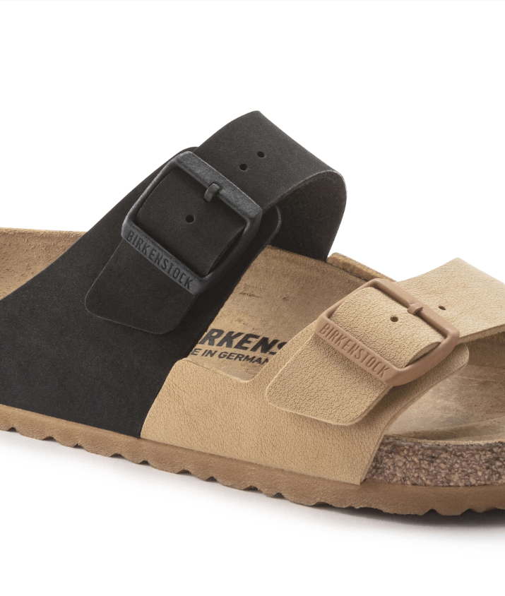 Birkenstock Arizona Split Birko-Flor Nubuck Brown Cork Brown Sandals