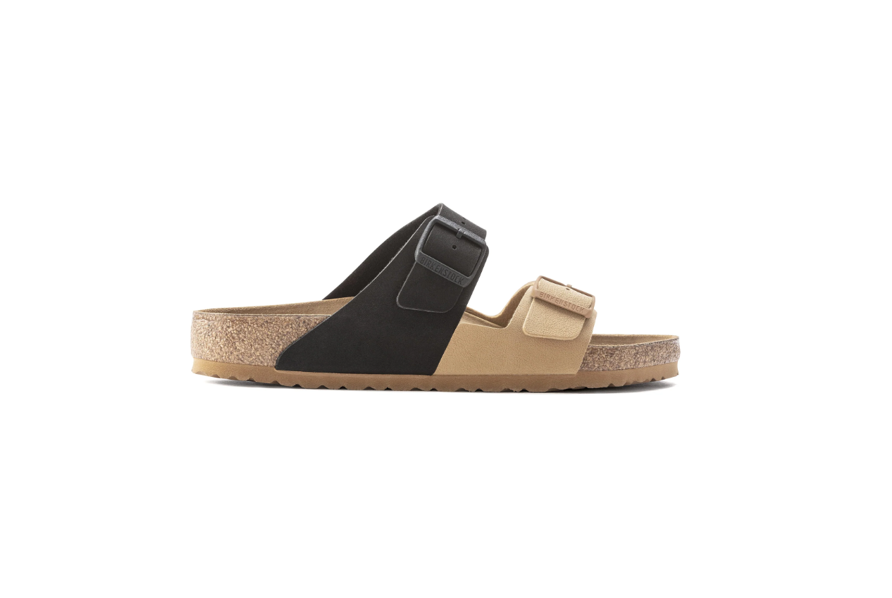 Birkenstock Arizona Split Birko-Flor Nubuck Brown Cork Brown Sandals