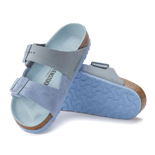 Birkenstock Arizona Split Nubuck Leather Dusty Blue