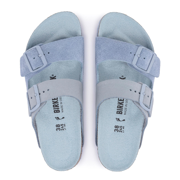 Birkenstock Arizona Split Nubuck Leather Dusty Blue