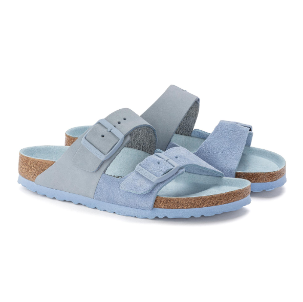 Birkenstock Arizona Split Nubuck Leather Dusty Blue