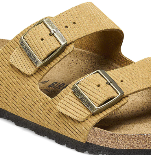Birkenstock Arizona Suede Embossed Corduroy Cork Brown