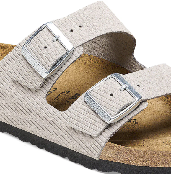 Birkenstock Arizona Suede Embossed Corduroy Stone Coin Sandal
