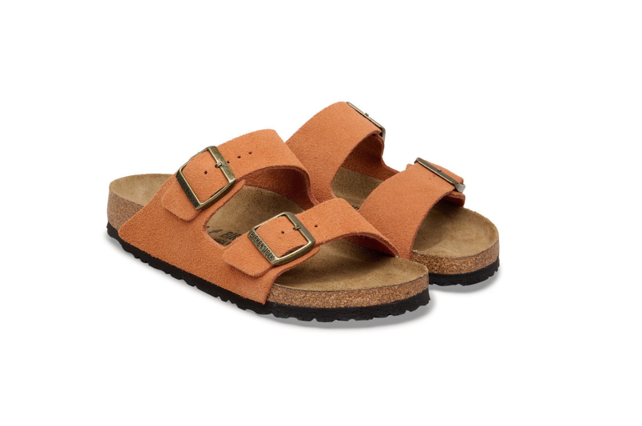 Birkenstock Arizona Suede Leather Dark Rust