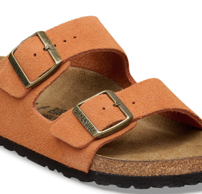 Birkenstock Arizona Suede Leather Dark Rust