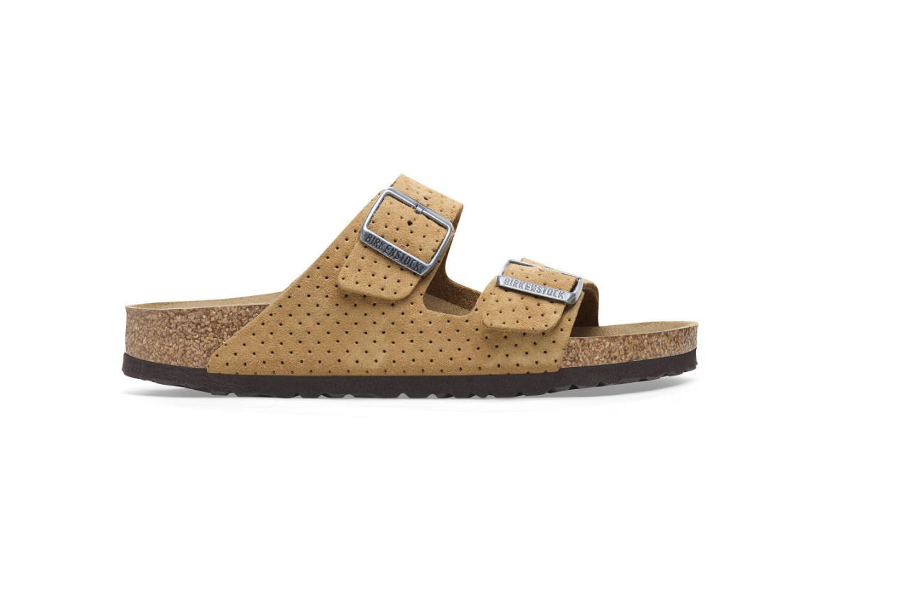 Birkenstock Arizona Suede Embossed New Beige