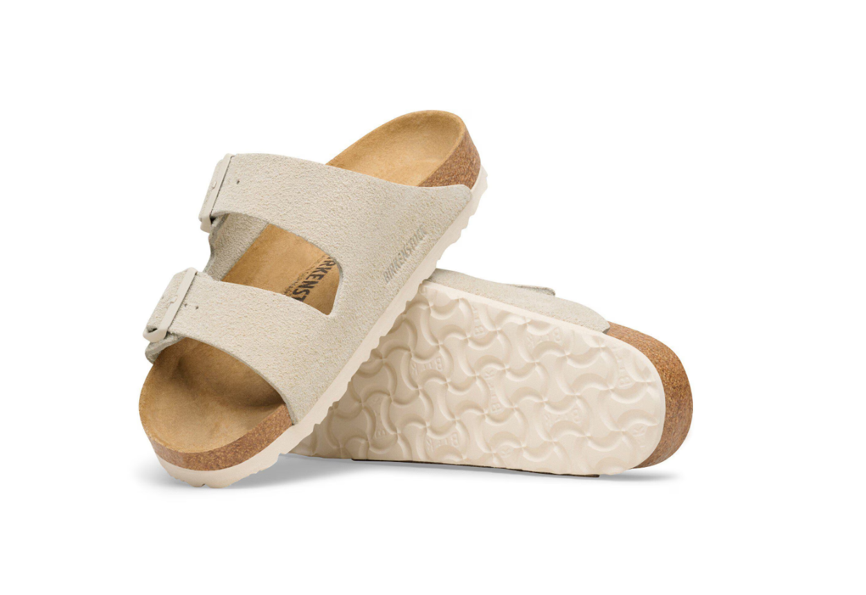 Birkenstock Arizona Suede Leather Sandals Oyster