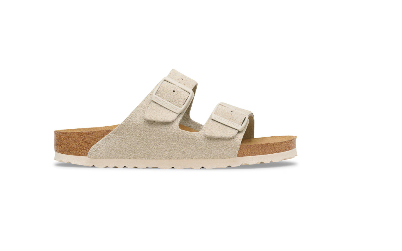 Birkenstock Arizona Suede Leather Sandals Oyster