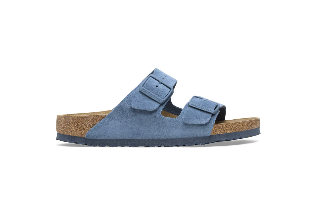 Birkenstock Arizona Soft Footbed Suede Leather Elemental Blue