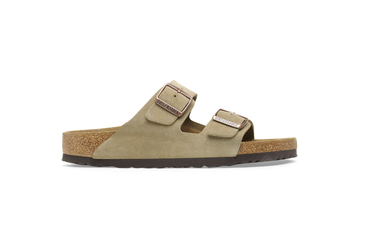 Birkenstock Arizona Suede Leather Taupe Sandals