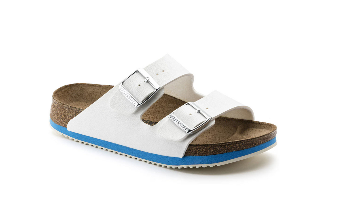 Birkenstock Arizona Super Grip Birko-Flor White