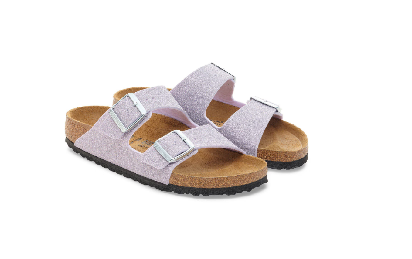 Birkenstock Arizona Synthetics Shiny Glitter Faded Purple