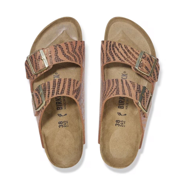 Birkenstock Arizona Synthetics Zebra Pecan Sandals