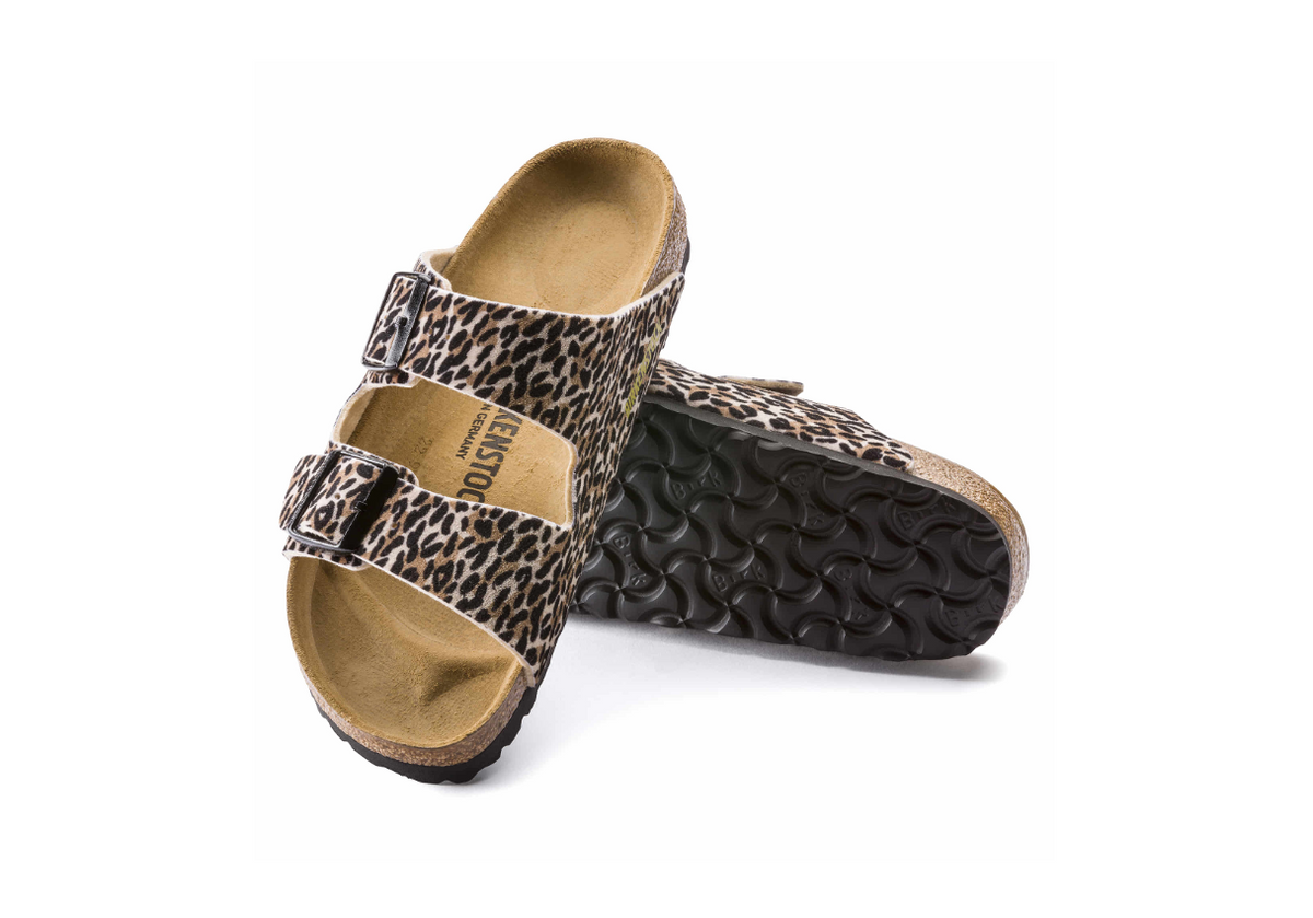 Birkenstock Arizona Textile Leo Lilly Brown Beige