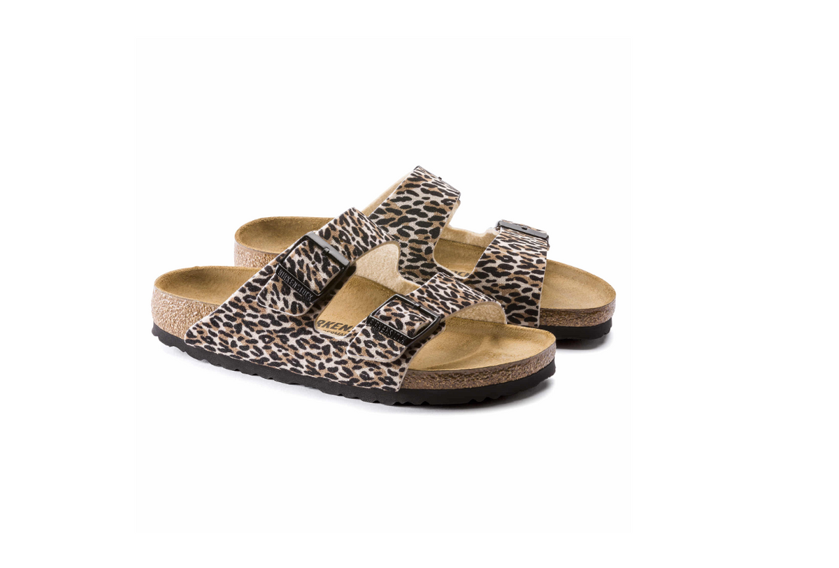 Birkenstock Arizona Textile Leo Lilly Brown Beige