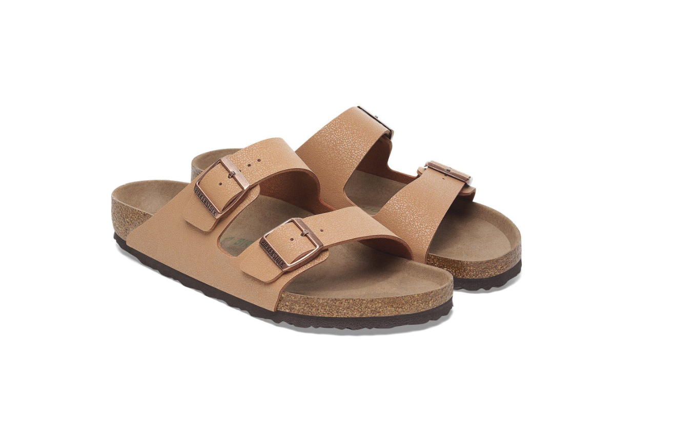 Birkenstock Arizona Vegan Birkibuc Pecan Sandals