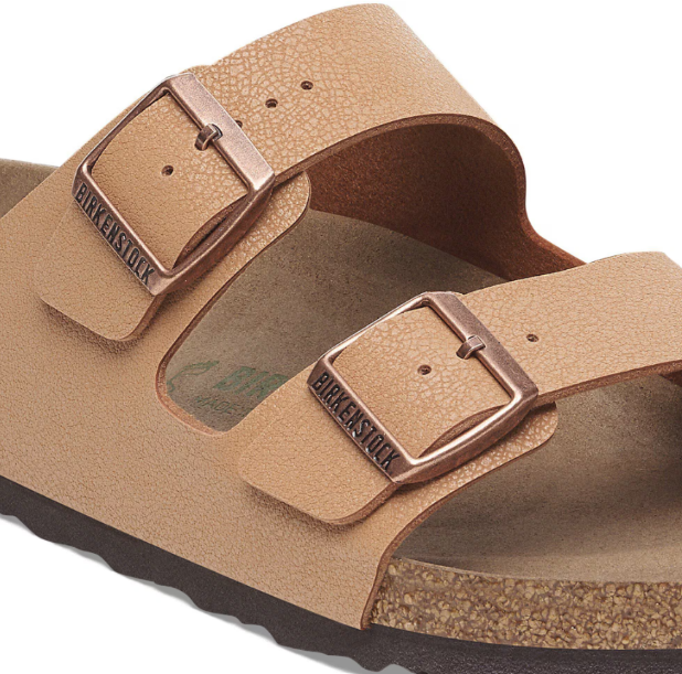 Birkenstock Arizona Vegan Birkibuc Pecan Sandals