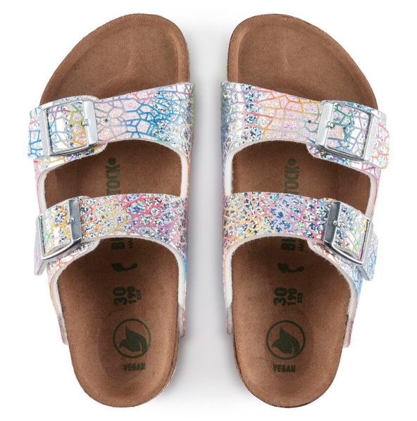 Birkenstock Arizona Kids Vegan Hologram Silver