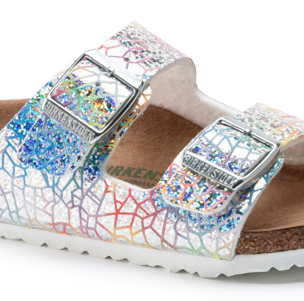 Birkenstock Arizona Kids Vegan Hologram Silver
