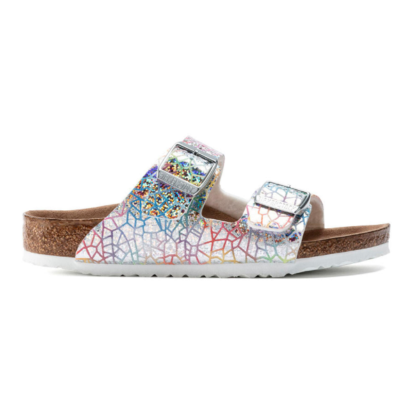 Birkenstock Arizona Kids Vegan Hologram Silver