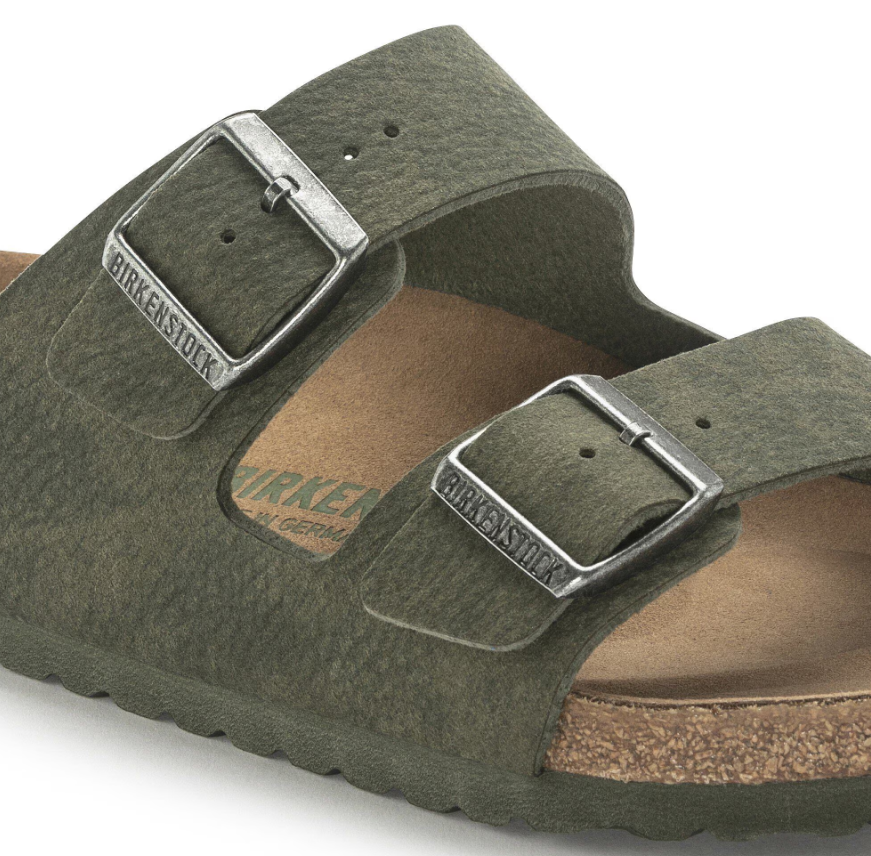Birkenstock Arizona Vegan Desert Dust Thyme Synthetic Sandals - Thyme, Regular