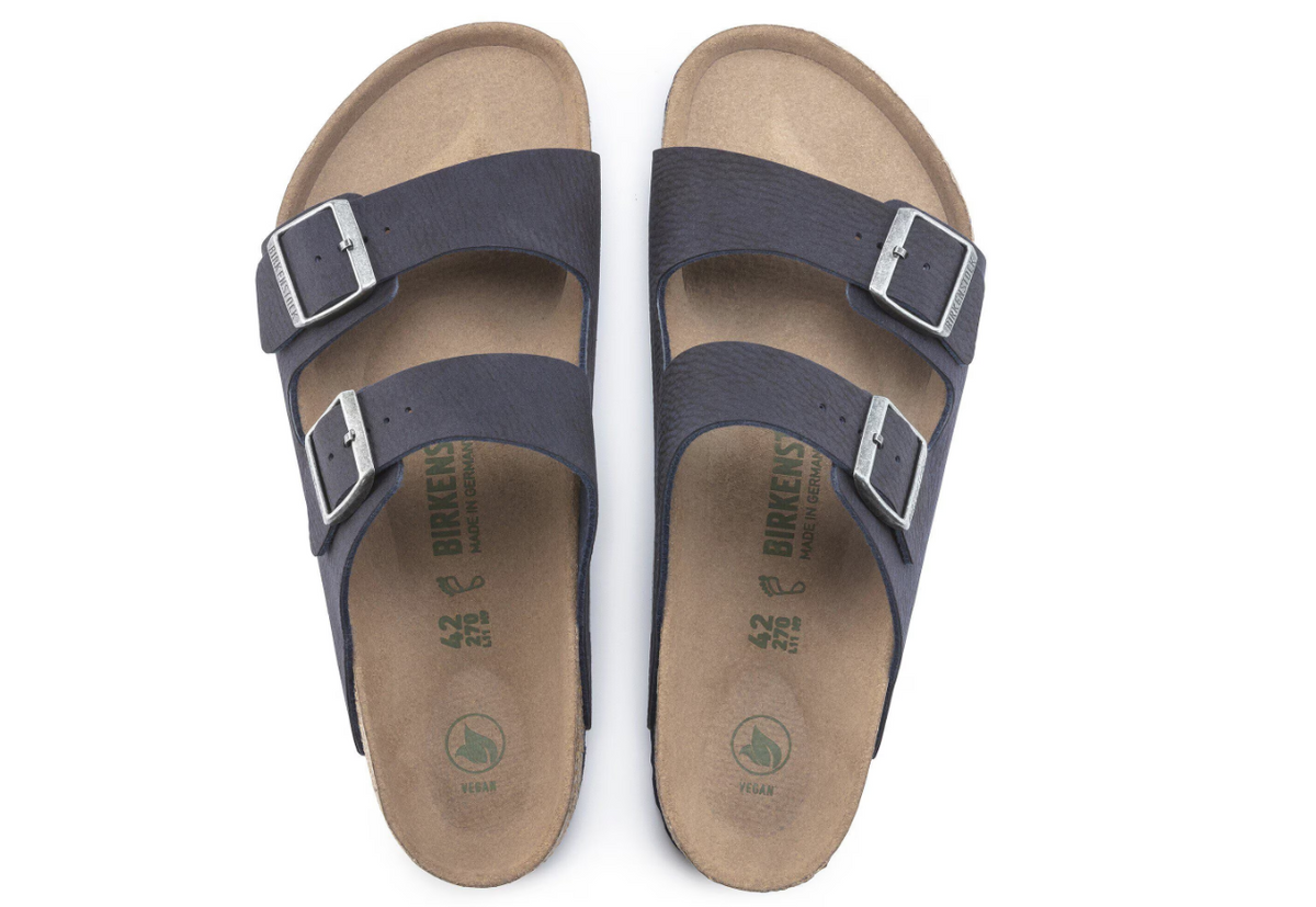 Birkenstock Arizona Vegan Synthetics Desert Dust  - Blue, Regular