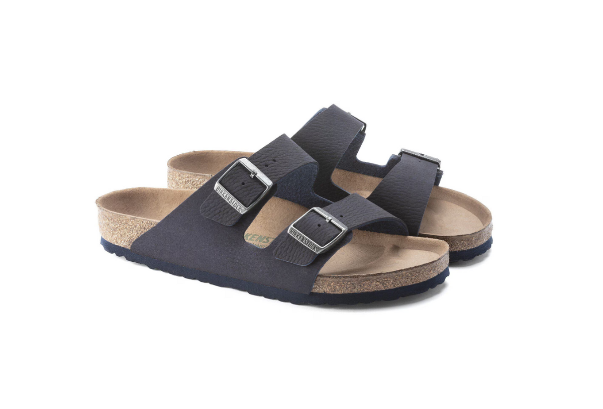 Birkenstock Arizona Vegan Synthetics Desert Dust  - Blue, Regular
