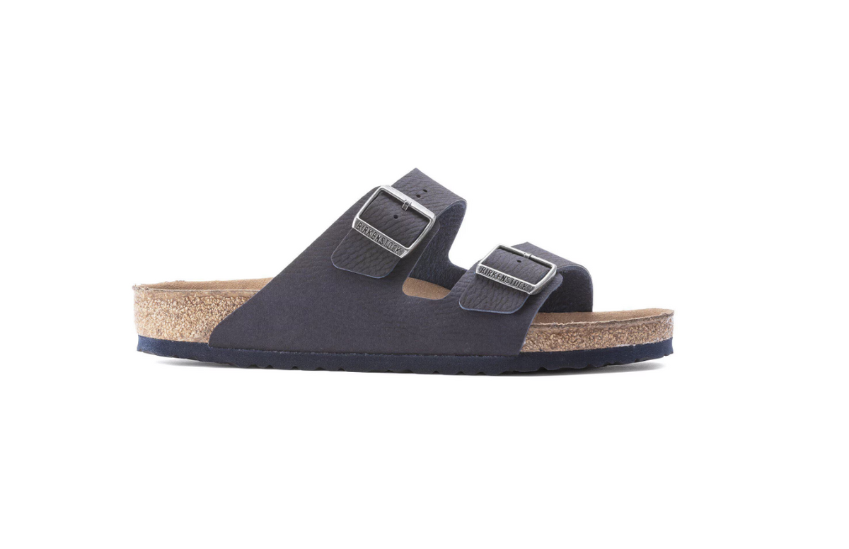 Birkenstock Arizona Vegan Synthetics Desert Dust  - Blue, Regular