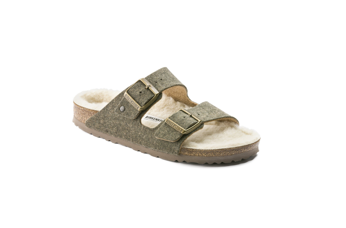 Birkenstock Arizona Wool Felt Doubleface Khaki