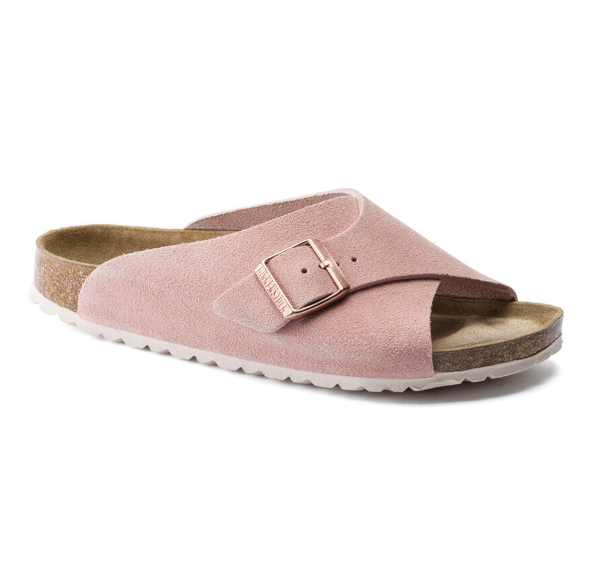 Birkenstock Arosa Soft Footbed Suede Leather Light Rose