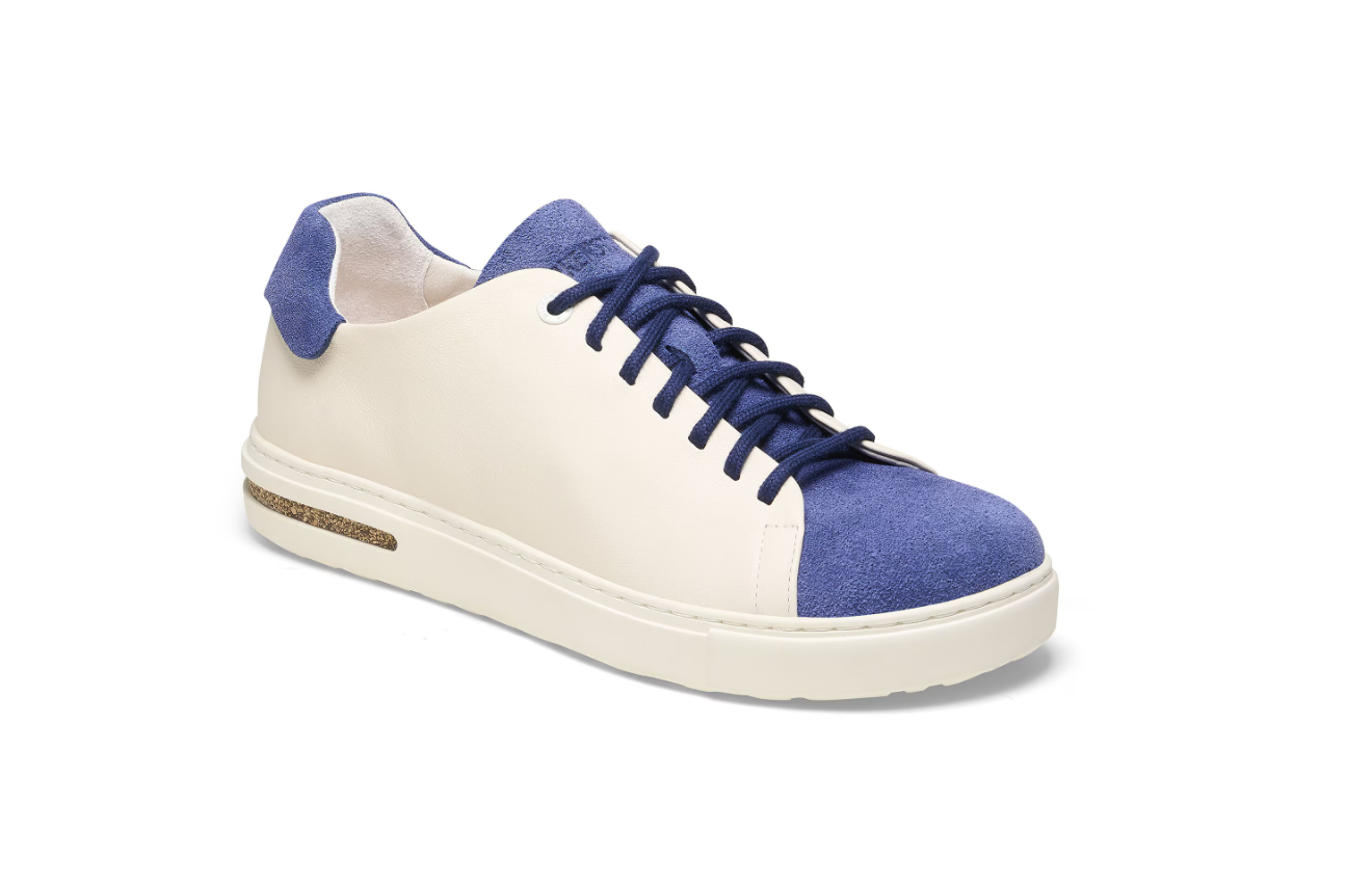 Birkenstock Bend Low Decon Pop Natural Leather Nubuck Indigo Blue/Eggshell