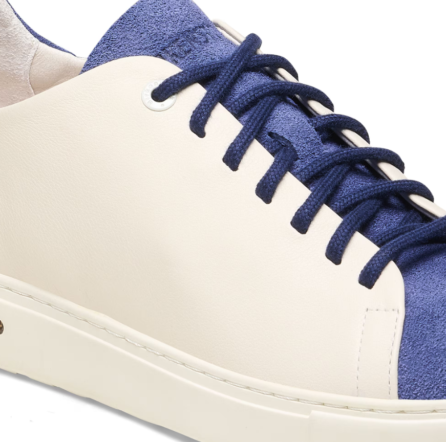 Birkenstock Bend Low Decon Pop Natural Leather Nubuck Indigo Blue/Eggshell