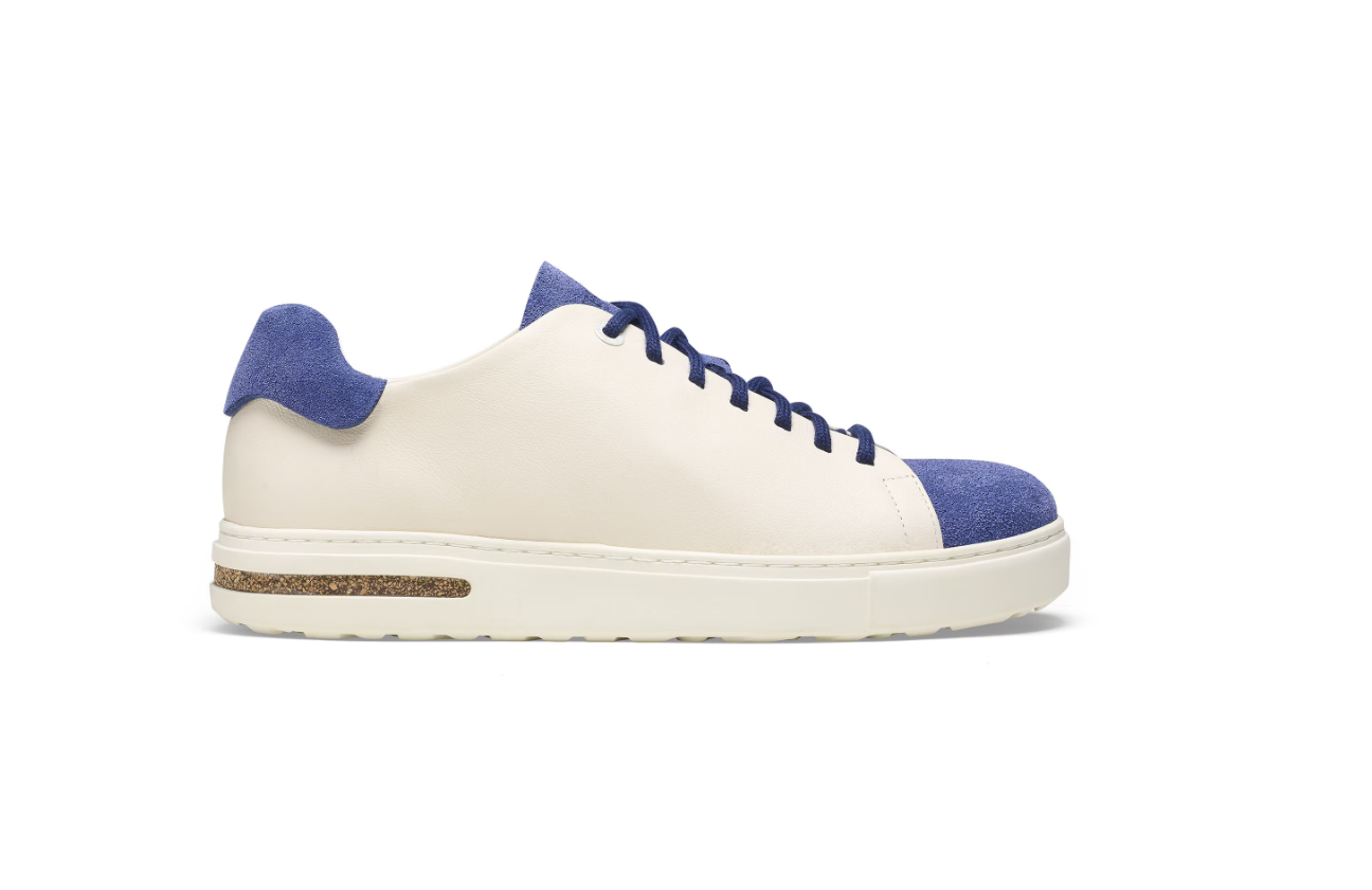 Birkenstock Bend Low Decon Pop Natural Leather Nubuck Indigo Blue/Eggshell