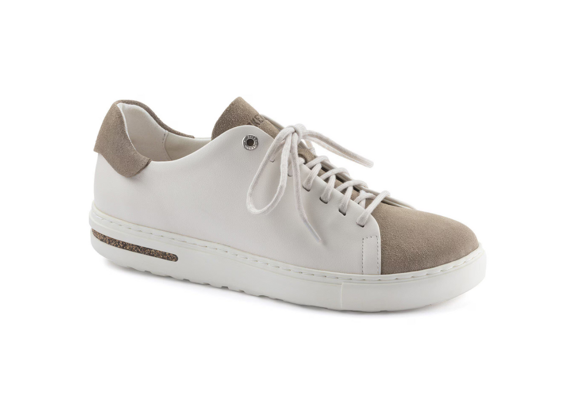 Birkenstock Bend Low Decon Pop Natural Leather Nubuck  - Taupe/Eggshell, Narrow
