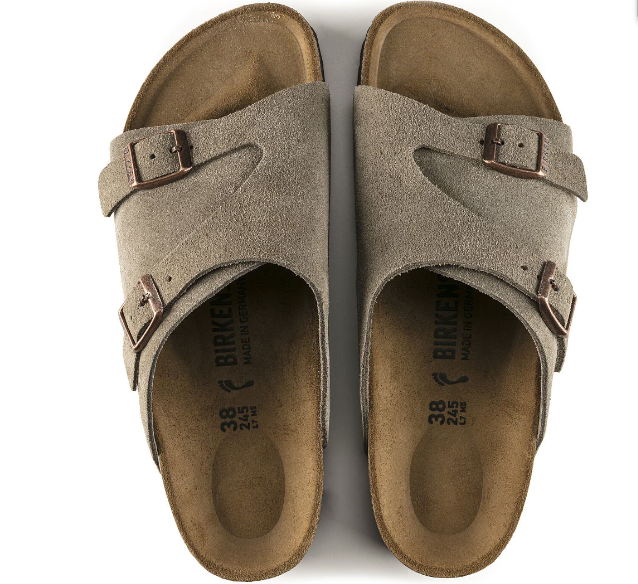 Birkenstock Zurich Suede Leather Taupe