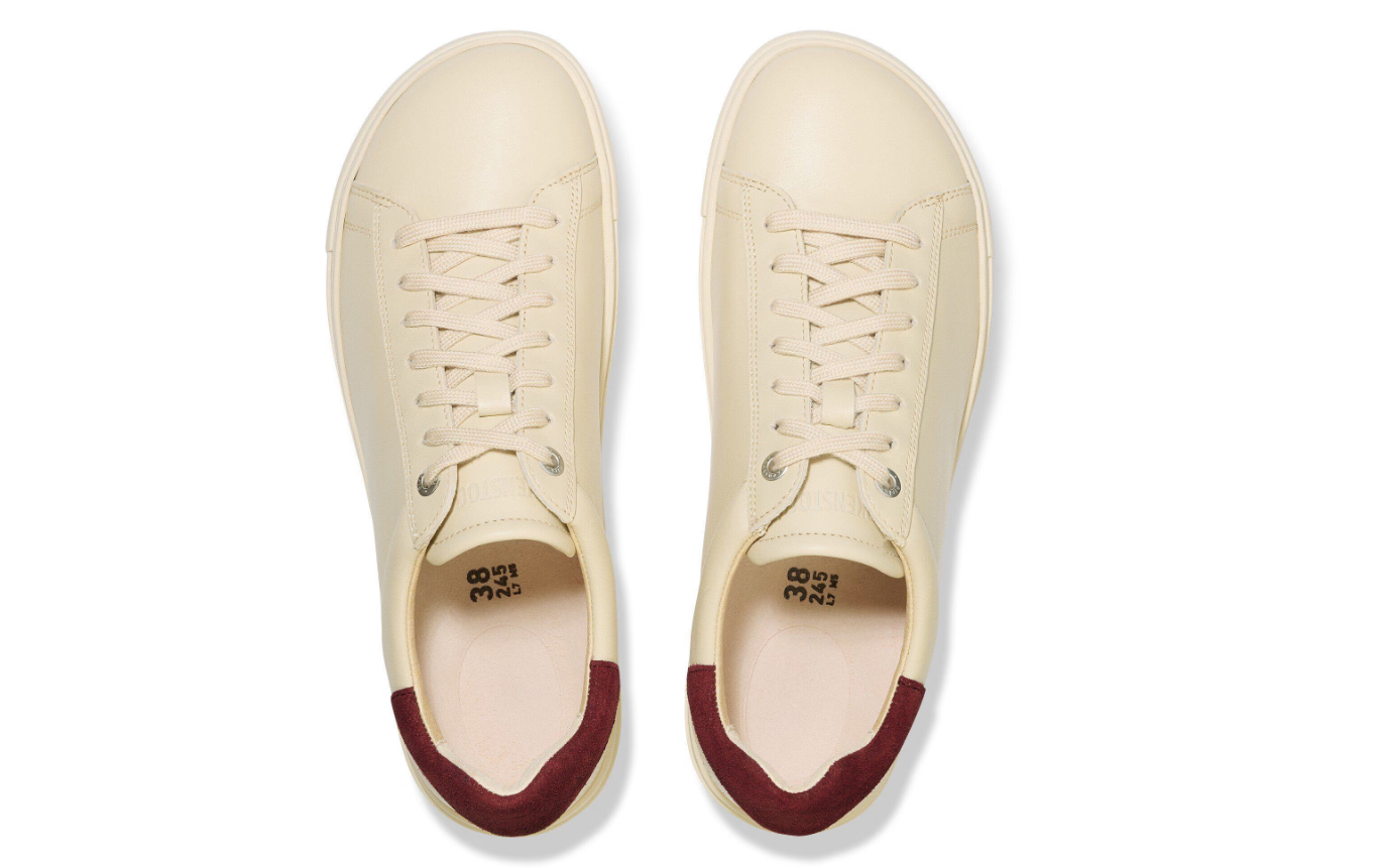 Birkenstock Bend Low Natural Leather Eggshell/Zinfandel