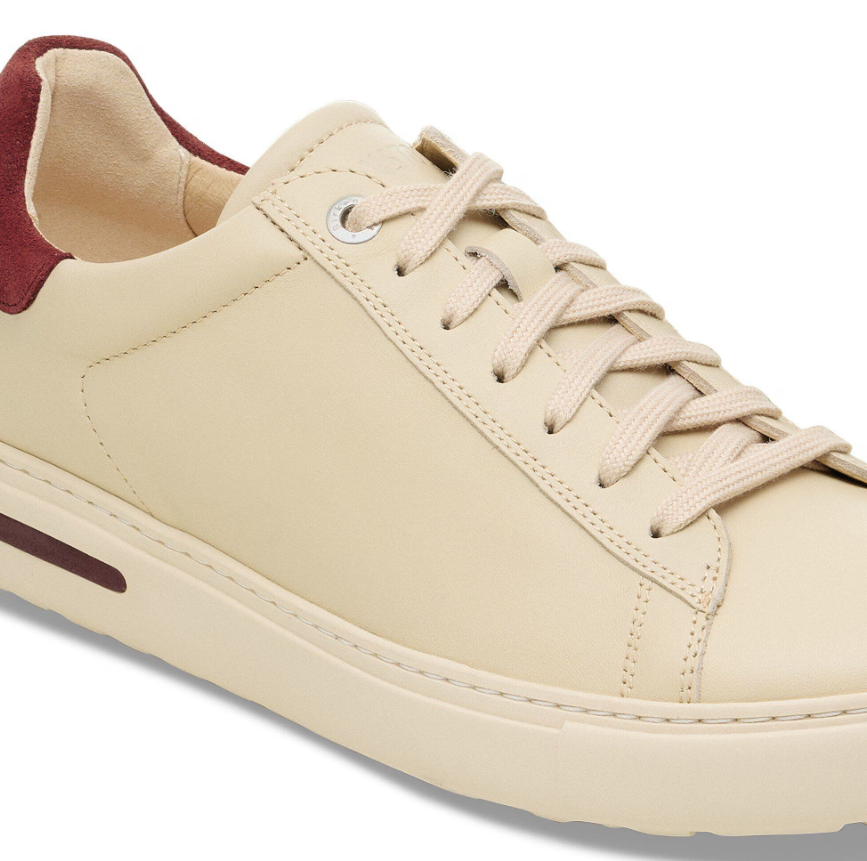 Birkenstock Bend Low Natural Leather Eggshell/Zinfandel
