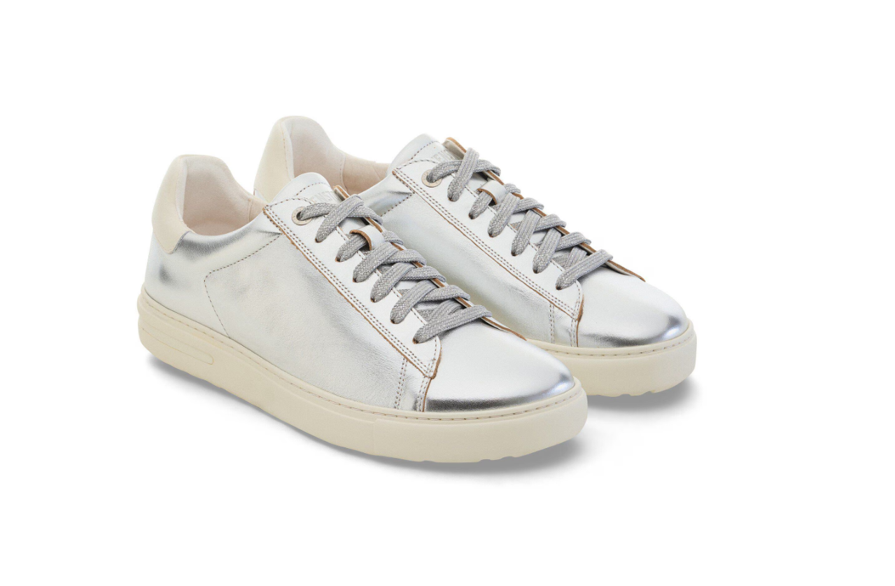 Birkenstock Bend Low Natural Leather Metallic Silver