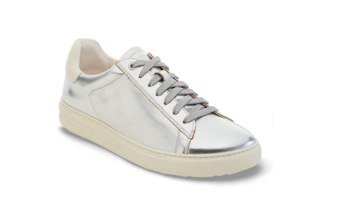 Birkenstock Bend Low Natural Leather Metallic Silver