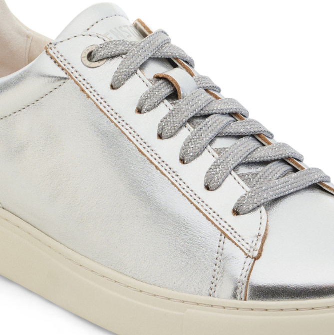 Birkenstock Bend Low Natural Leather Metallic Silver