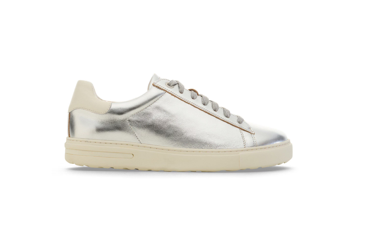 Birkenstock Bend Low Natural Leather Metallic Silver