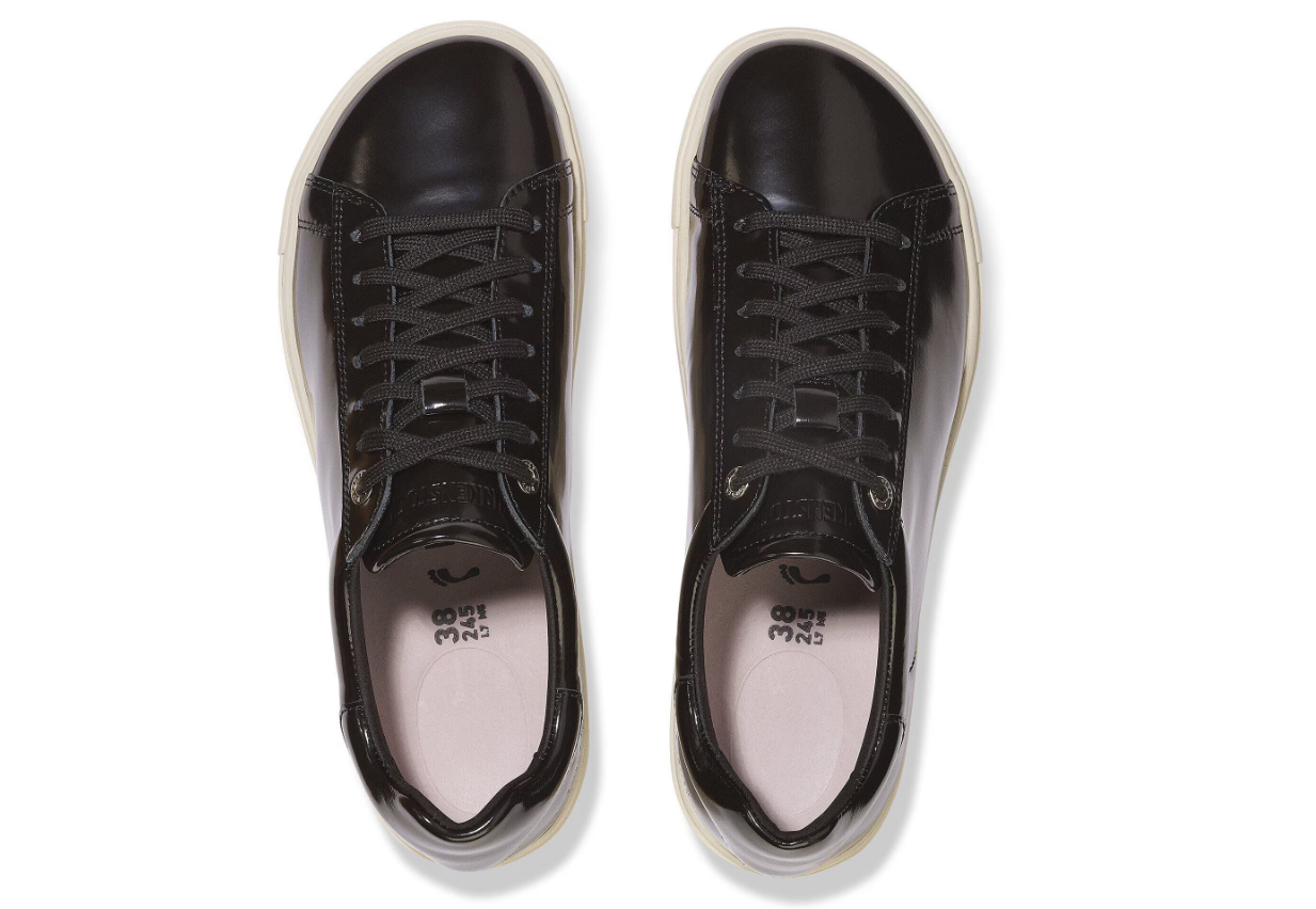 Birkenstock Bend Low Natural Leather Patent Black