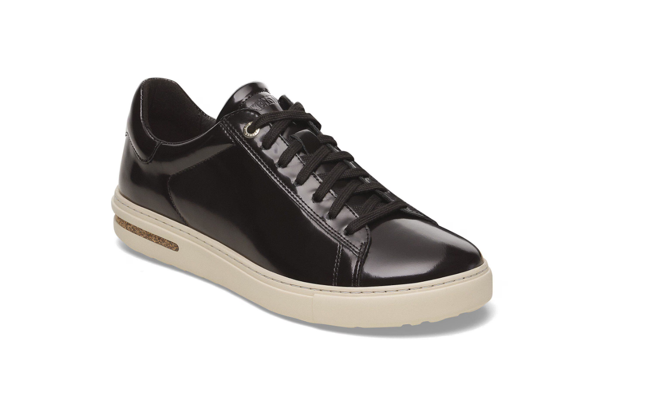 Birkenstock Bend Low Natural Leather Patent Black