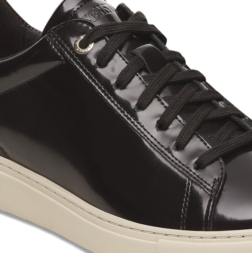 Birkenstock Bend Low Natural Leather Patent Black